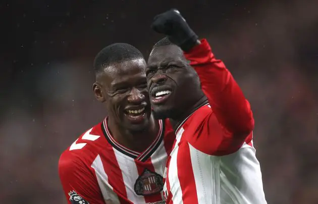 Brian Brobbey celebrates his winner