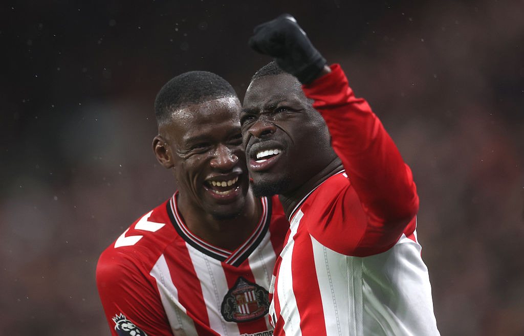 Brian Brobbey celebrates his winner