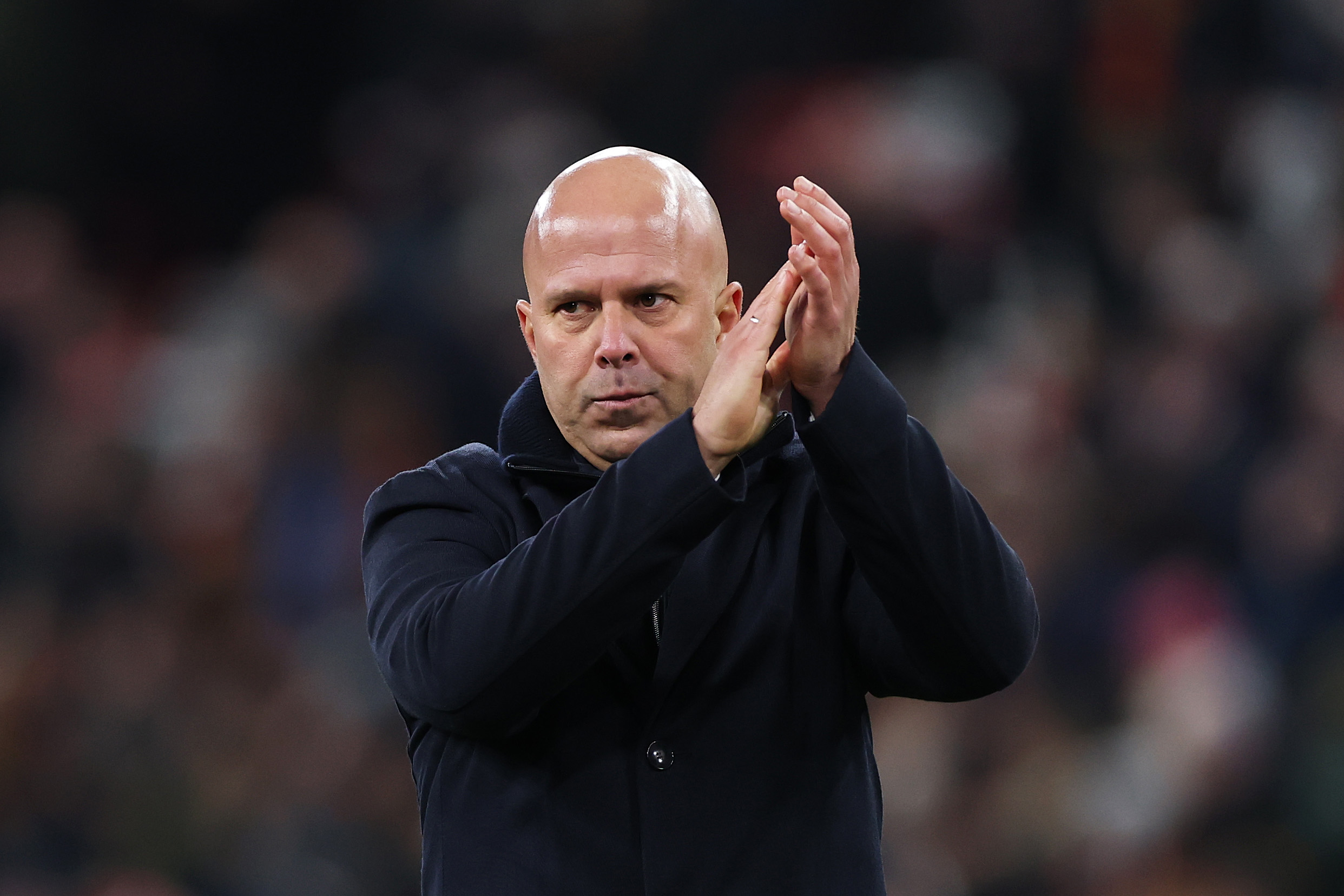 Liverpool boss Arne Slot after the draw with Sunderland