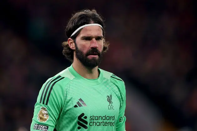 Liverpool goalkeeper Alisson