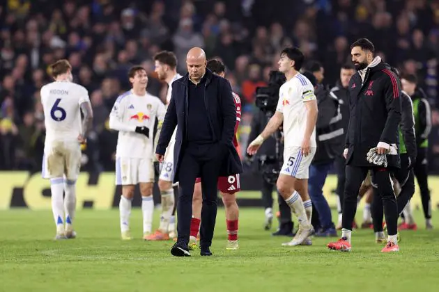 Arne Slot after Liverpool's draw with Leeds