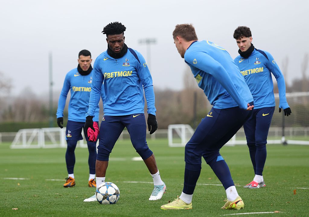 Spurs train ahead of Slavia Prague