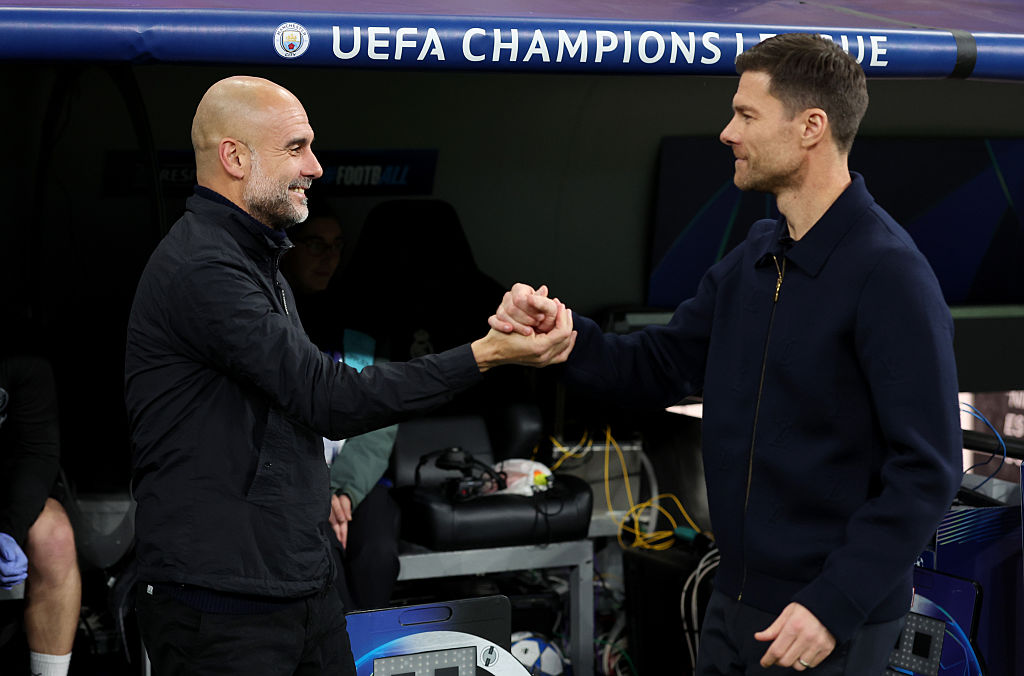 Pep Guardiola and Xabi Alonso