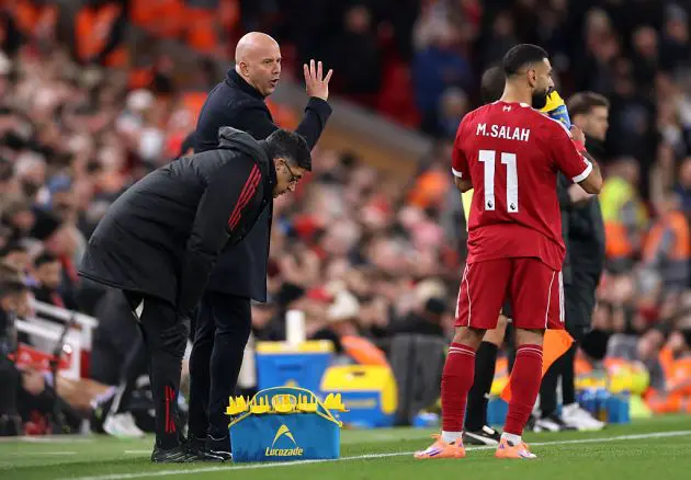 Arne Slot and Mo Salah