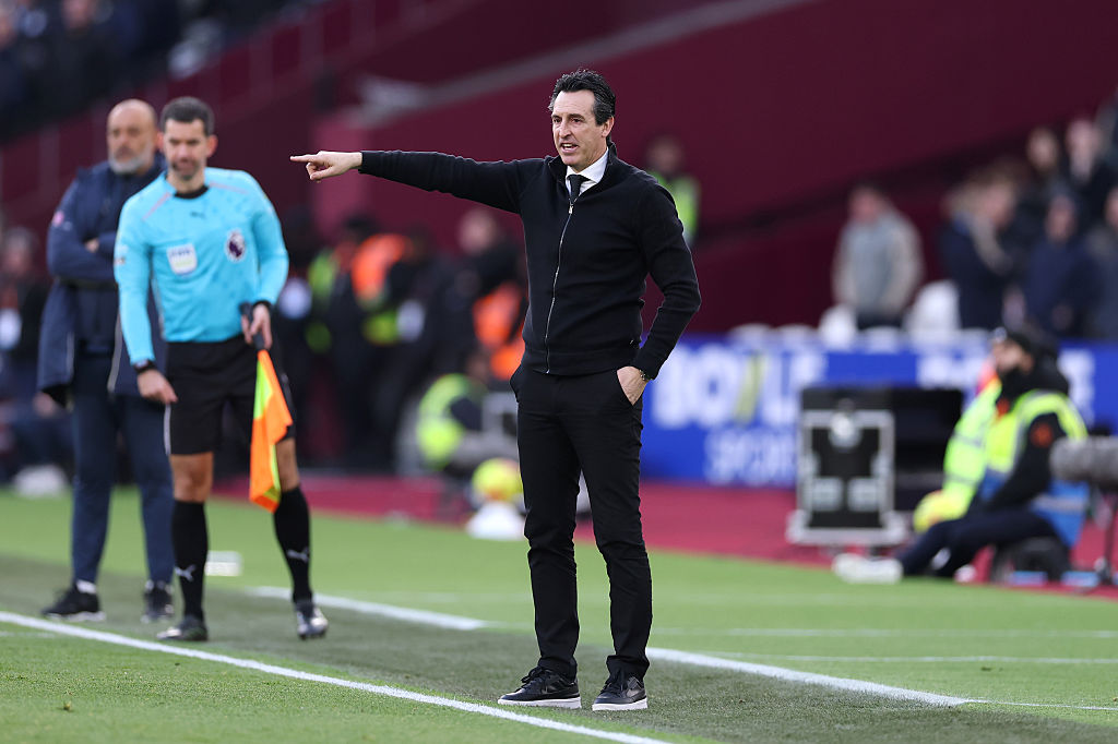 Aston Villa boss Unai Emery