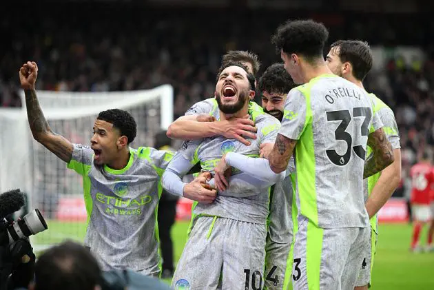 Rayan Cherki celebrates his winner