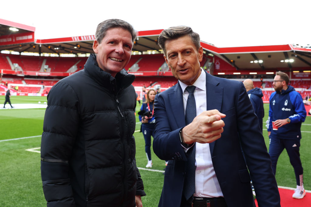 Oliver Glasner and Steve Parish