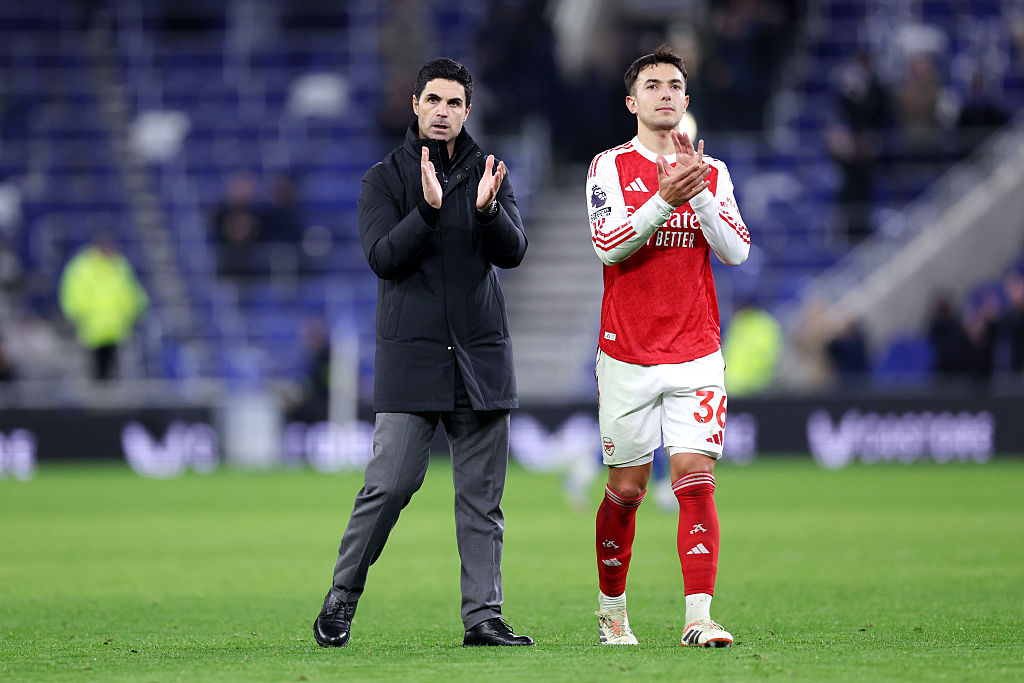Mikel Arteta and Martin Zubimendi