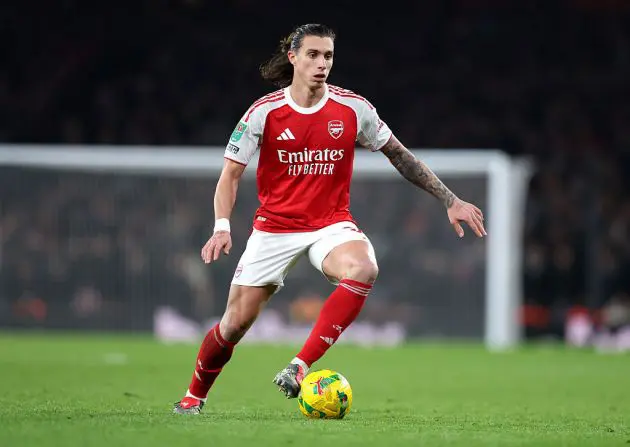 Arsenal defender Riccardo Calafiori