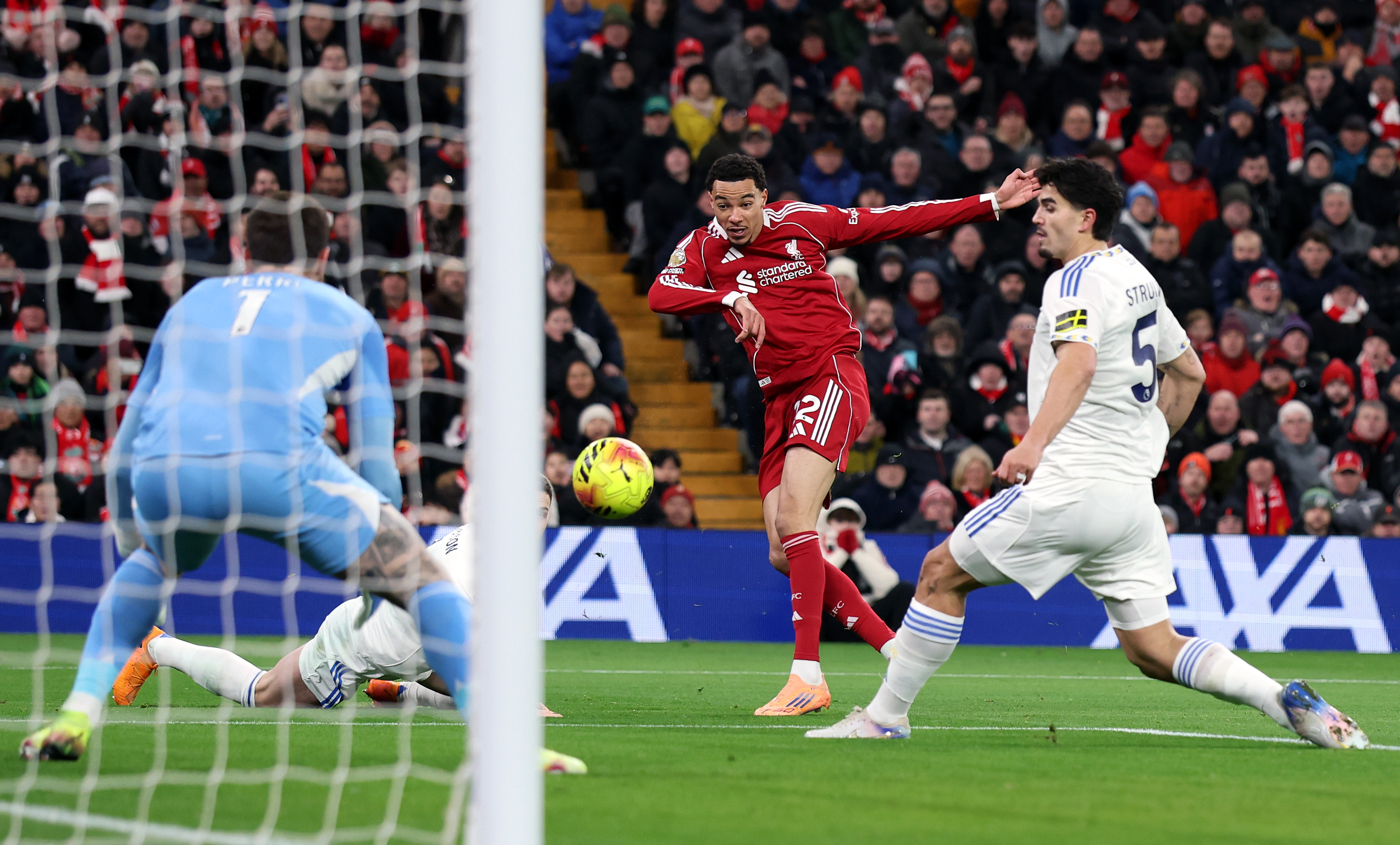 Liverpool drew with Leeds at Anfield