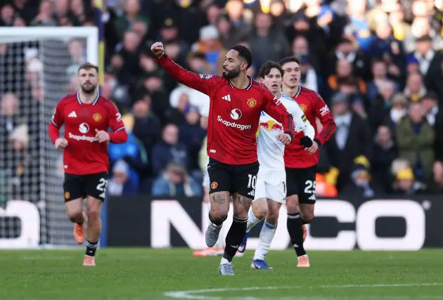 Matheus Cunha celebrates