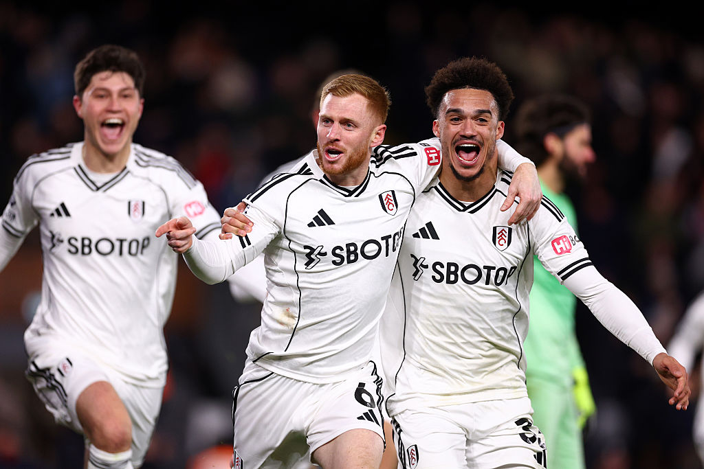 Harrison Reed celebrates his goal
