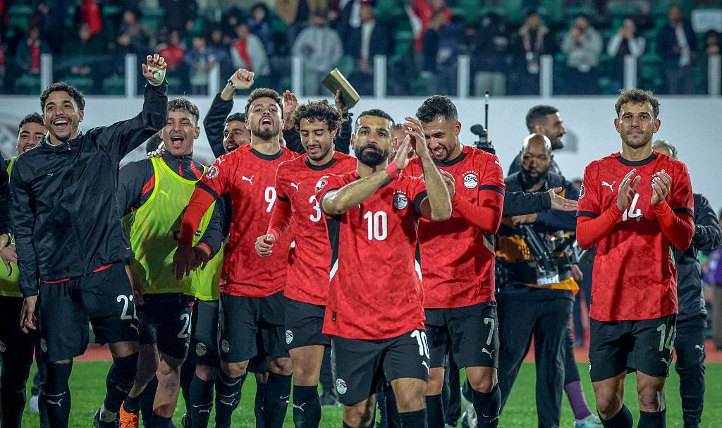 Egypt celebrate reaching the AFCON semi-finals