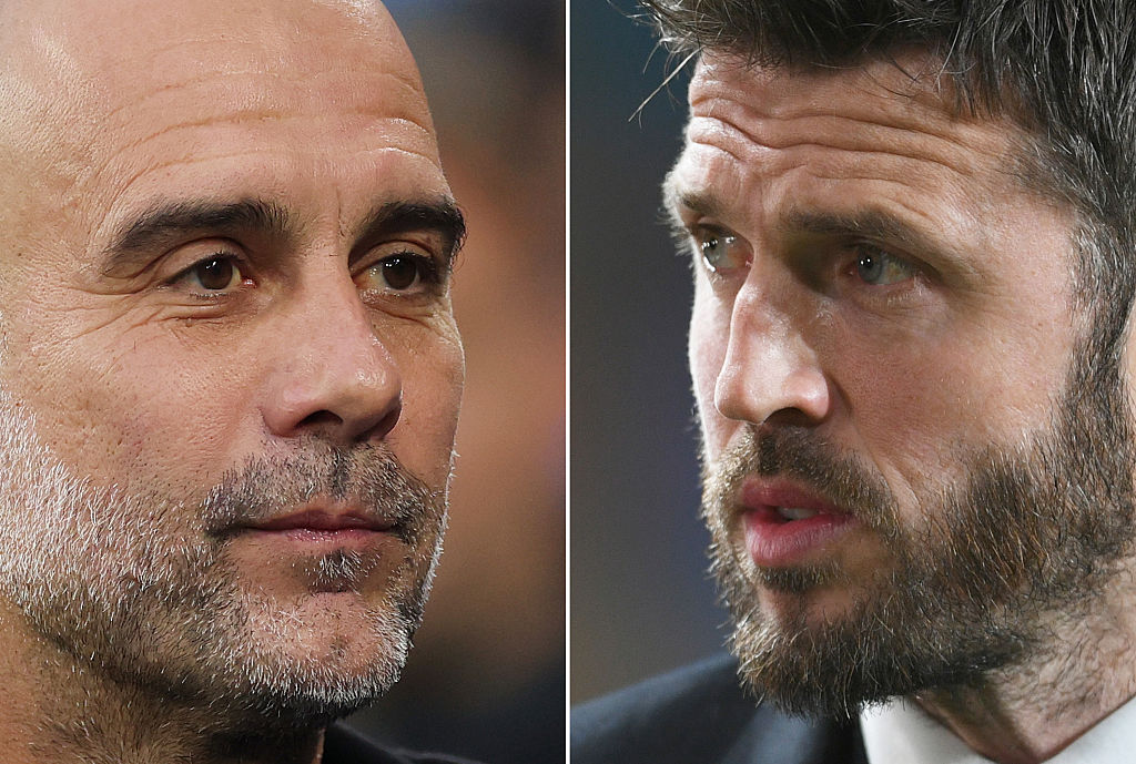 Pep Guardiola and Michael Carrick