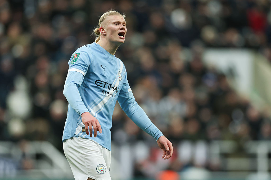 Man City striker Erling Haaland