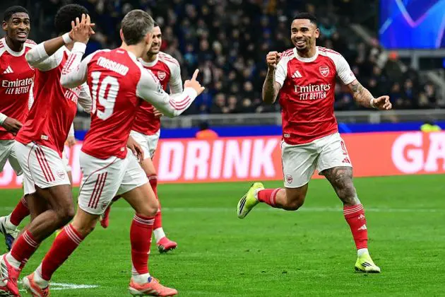 Gabriel Jesus celebrates