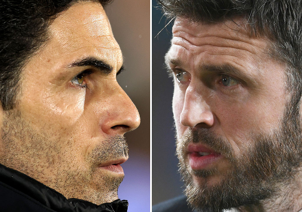 Mikel Arteta and Michael Carrick