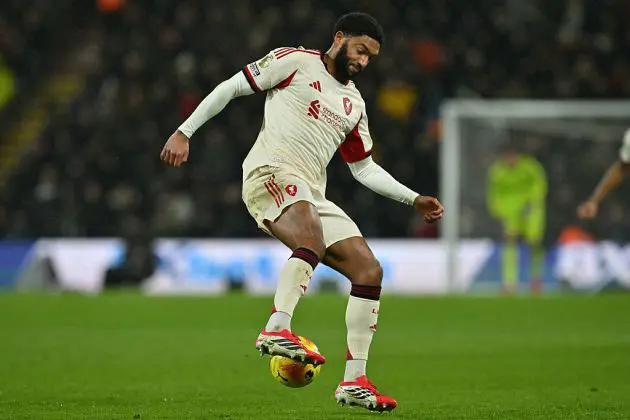 Liverpool defender Joe Gomez