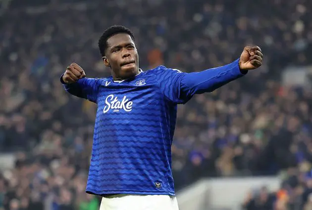 Thierno Barry celebrates