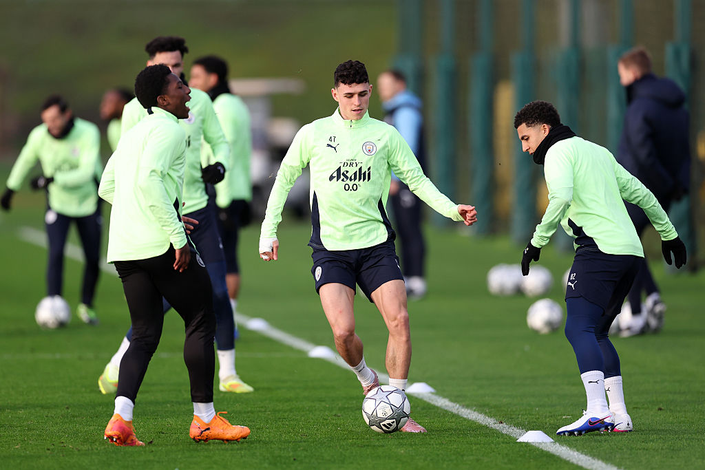 Manchester City in training