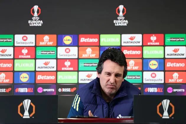 Aston Villa boss Unai Emery