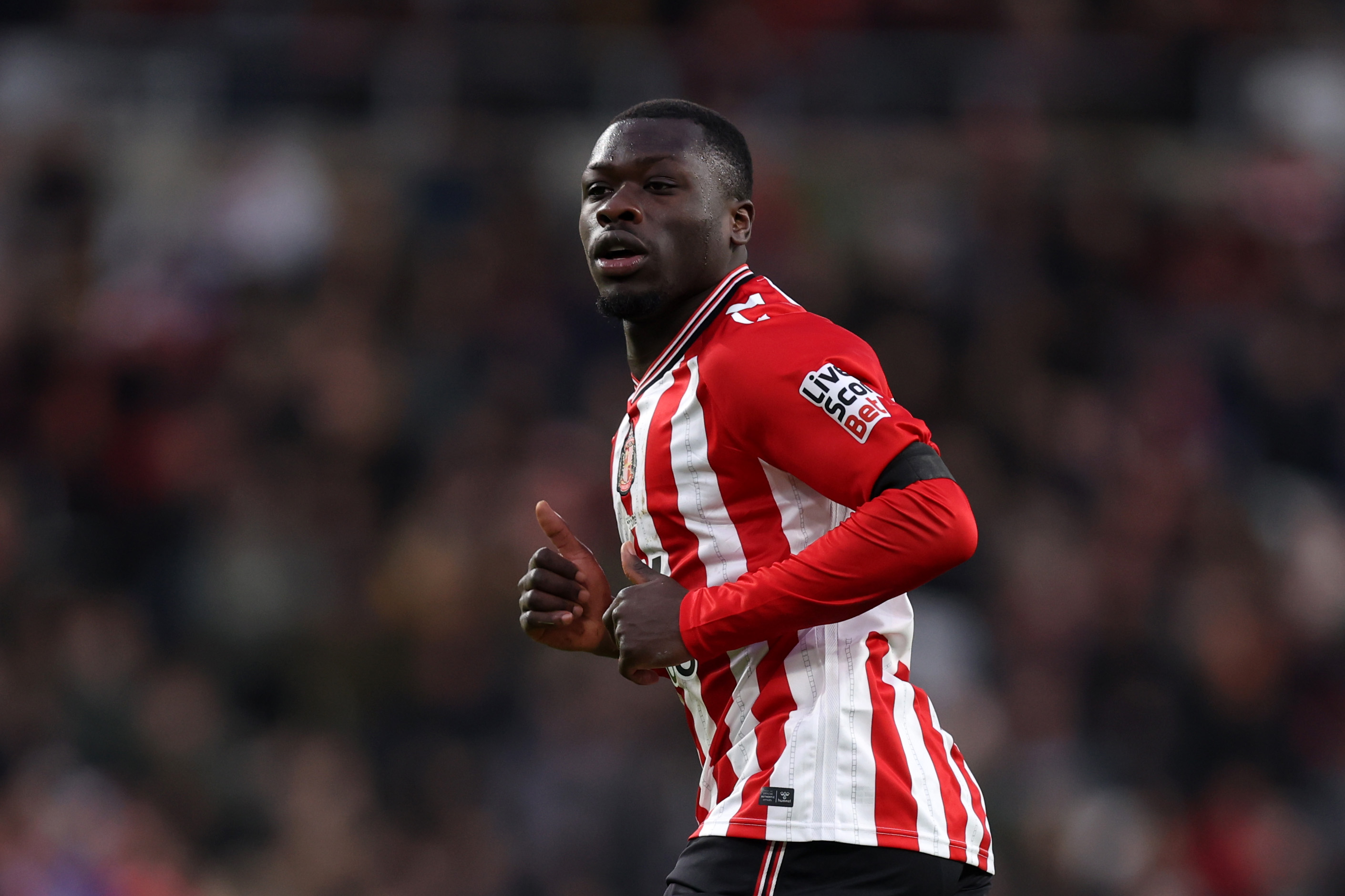 Sunderland striker Brian Brobbey