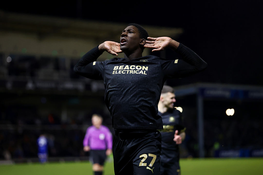 Plymouth Argyle striker Bim Pepple