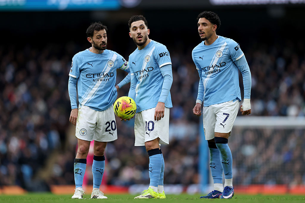 Bernardo Silva (left) misses out against Newcastle through injury