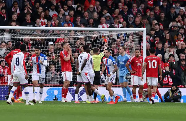 Neco Williams is sent off