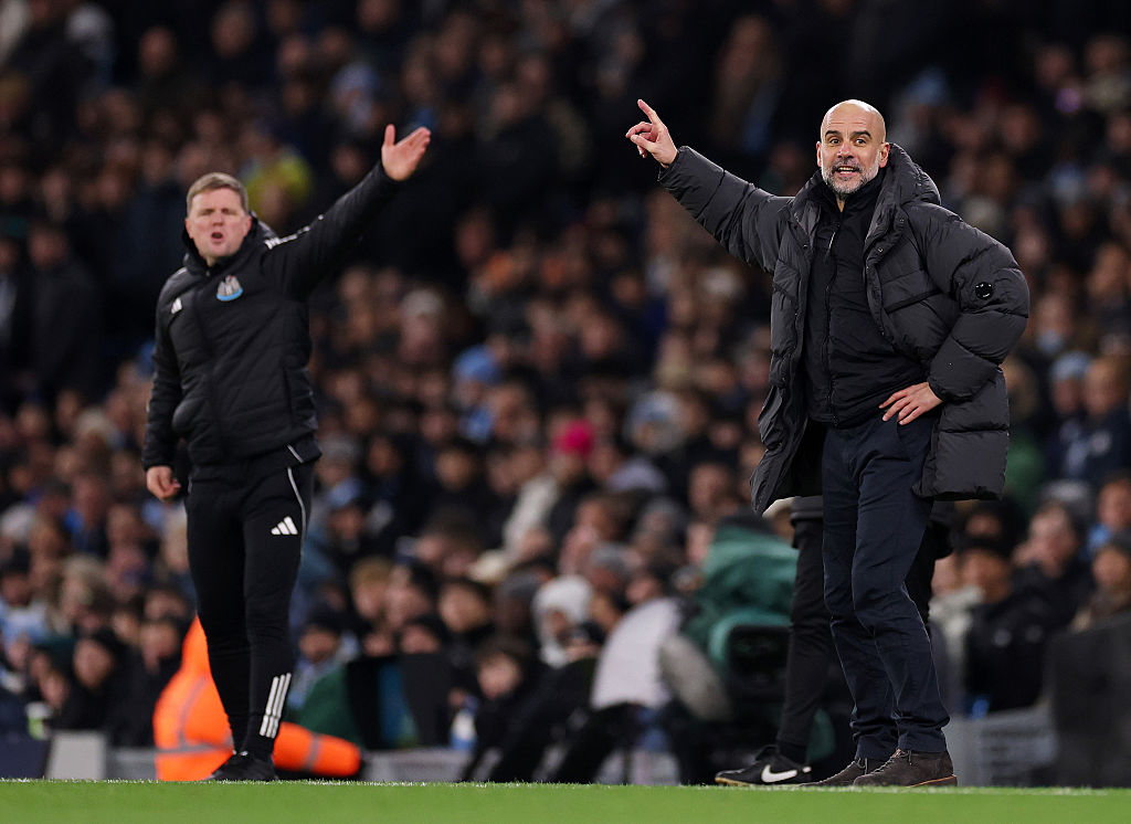 Eddie Howe and Pep Guardiola