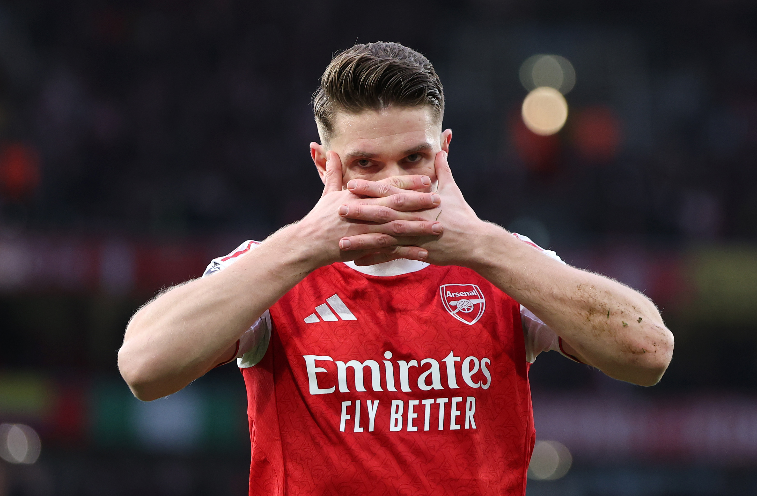 Viktor Gyokeres celebrates against Sunderland