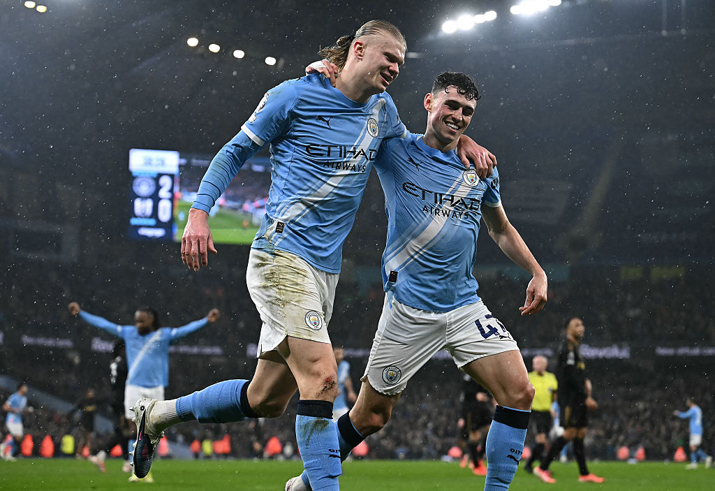 Erling Haaland and Phil Foden