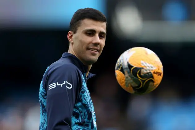 Man City midfielder Rodri