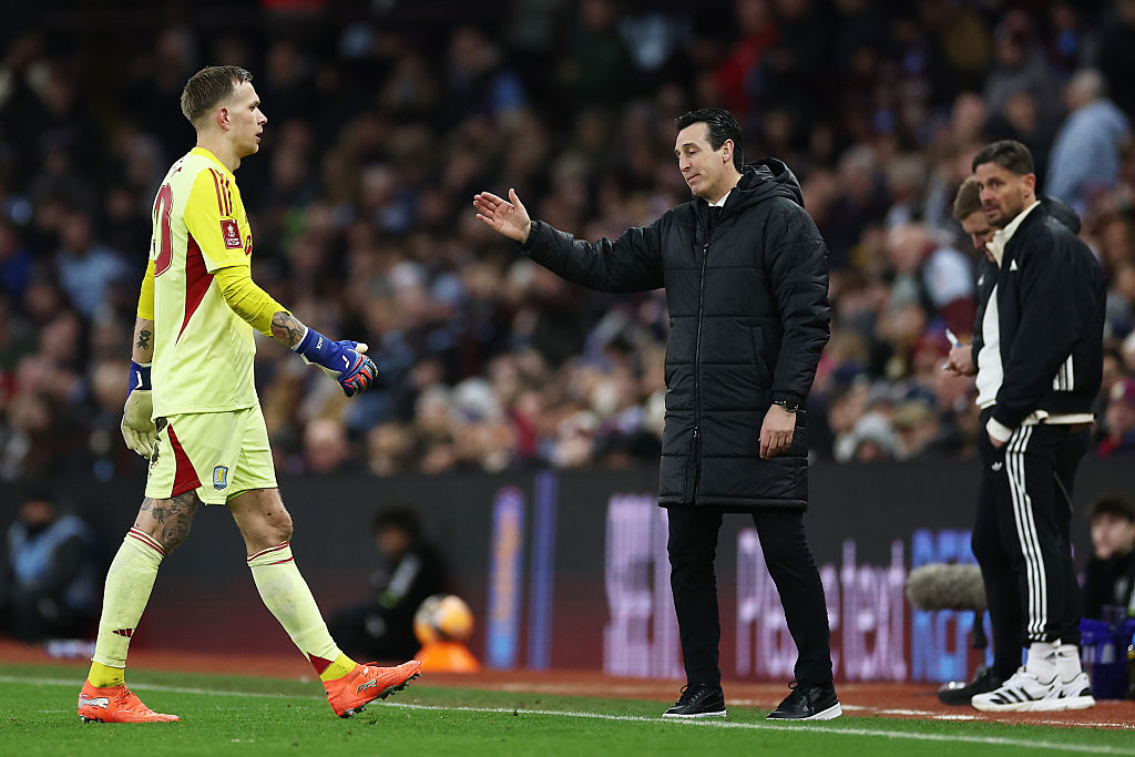 Marco Bizot was sent off against Newcastle