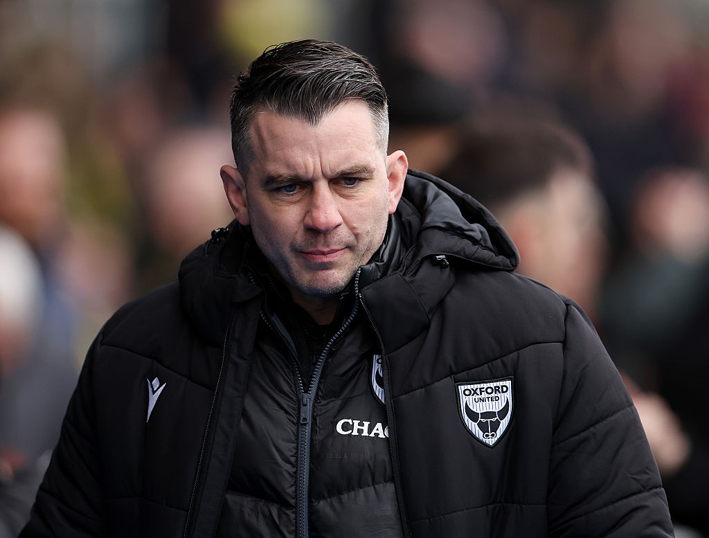 Oxford United boss Matt Bloomfield