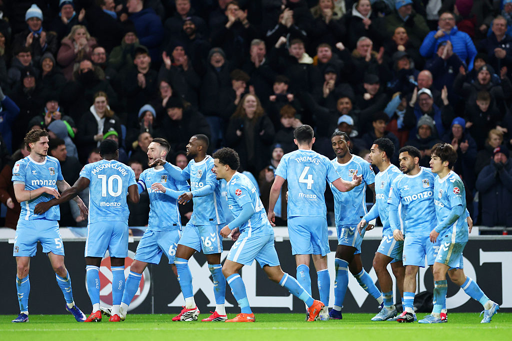 Coventry celebrate against Middlesbrough