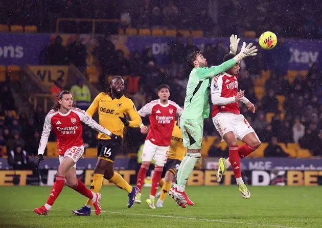 David Raya and Gabriel's costly mix up