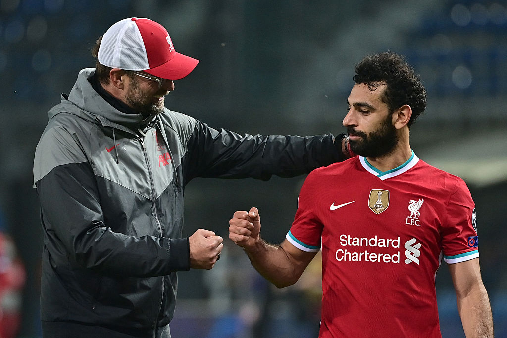 Jurgen Klopp and Mo Salah