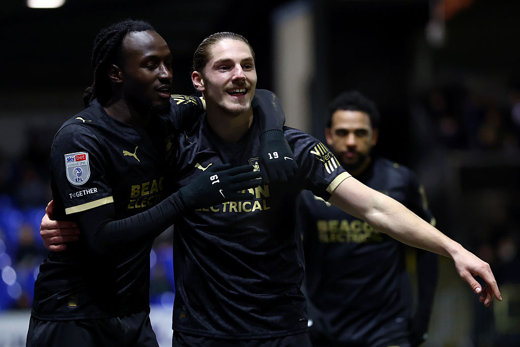 Lorent Tolaj celebrates