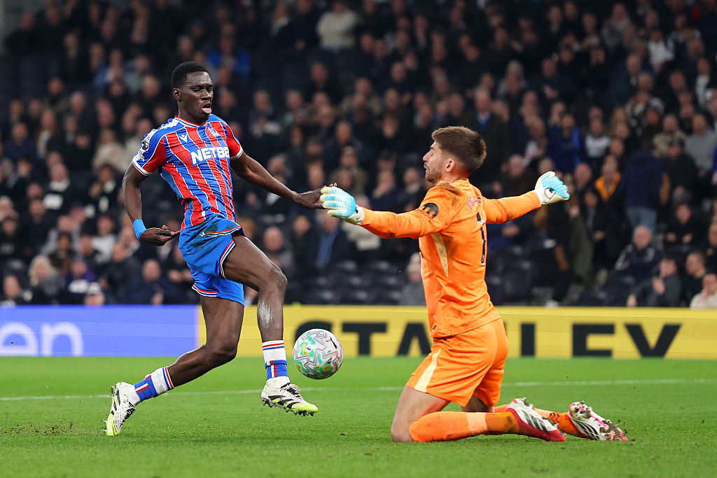 Sarr scored his second for Crystal Palace