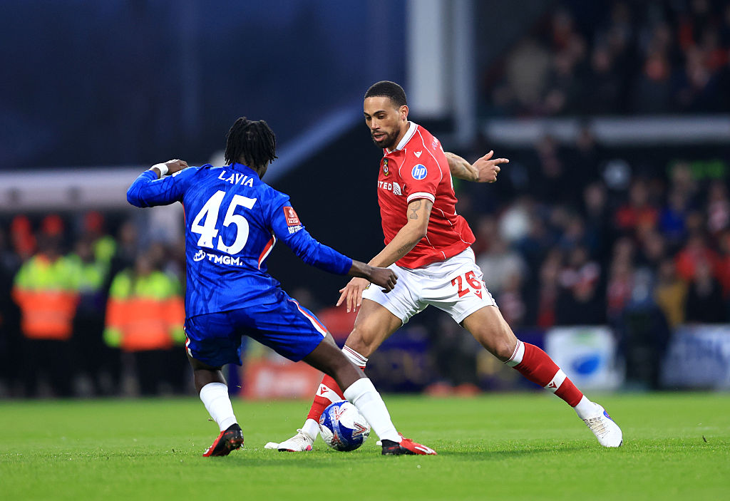 Romeo Lavia in action against Wrexham