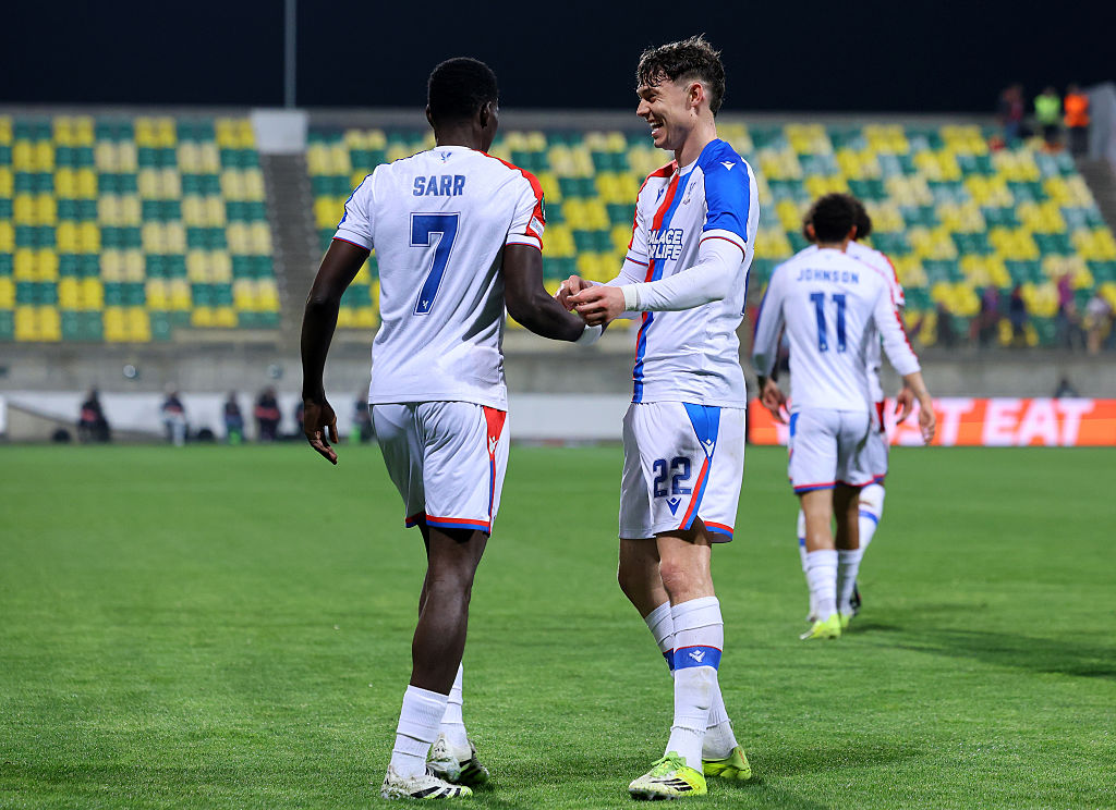 Sarr celebrates against AEK Larnaca