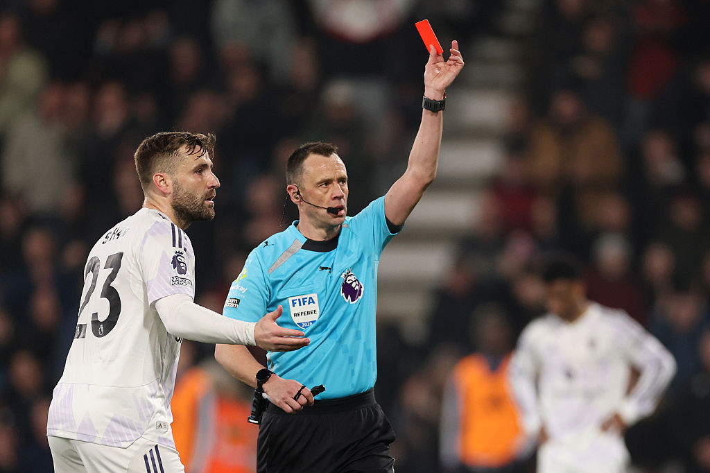 Harry Maguire is sent off