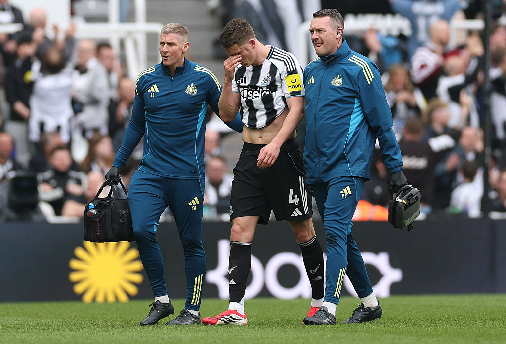 Sven Botman suffered the injury against Sunderland