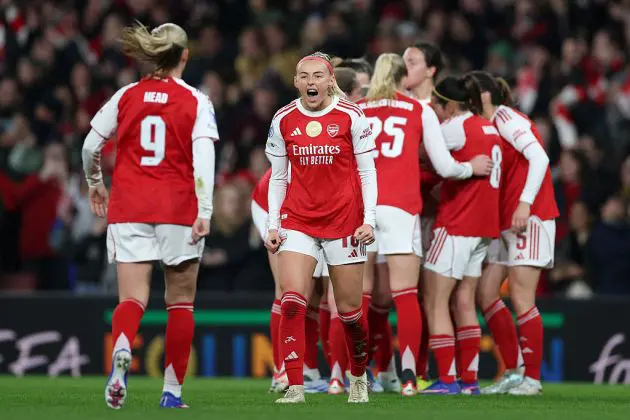 Chloe Kelly celebrates her goal