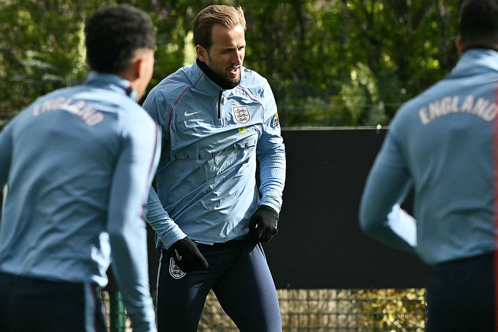Harry Kane in England training