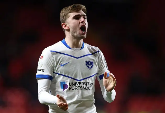 Portsmouth defender Zak Swanson