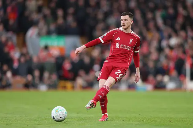 Liverpool defender Andy Robertson