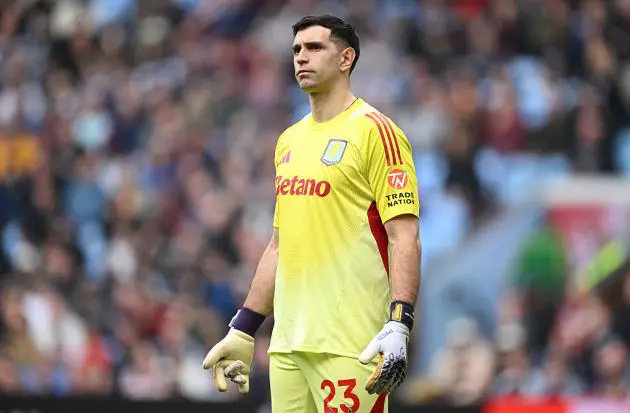 Aston Villa goalkeeper Emi Martinez