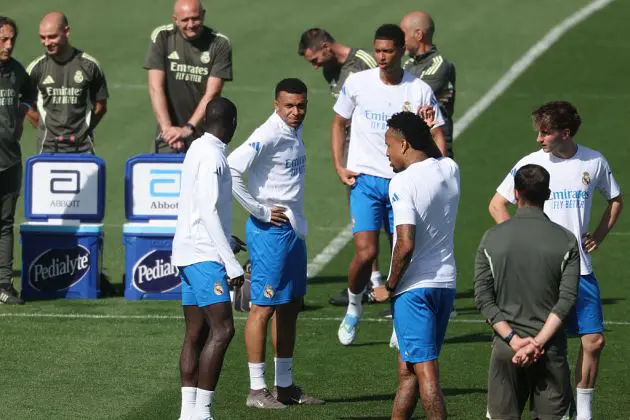 Real Madrid in training